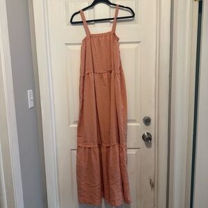 Missguided Peach Maxi Dress NWOT